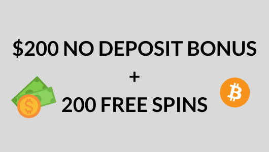 $200 no deposit bonus + 200 free spins for real money