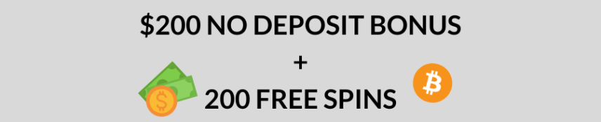 $200 no deposit bonus + 200 free spins for real money